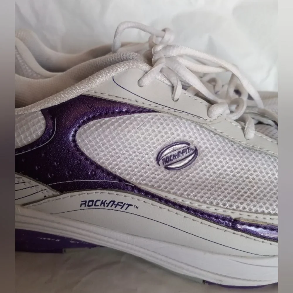 Rock n Fit Women's Purple Rocker Sneakers Size 8